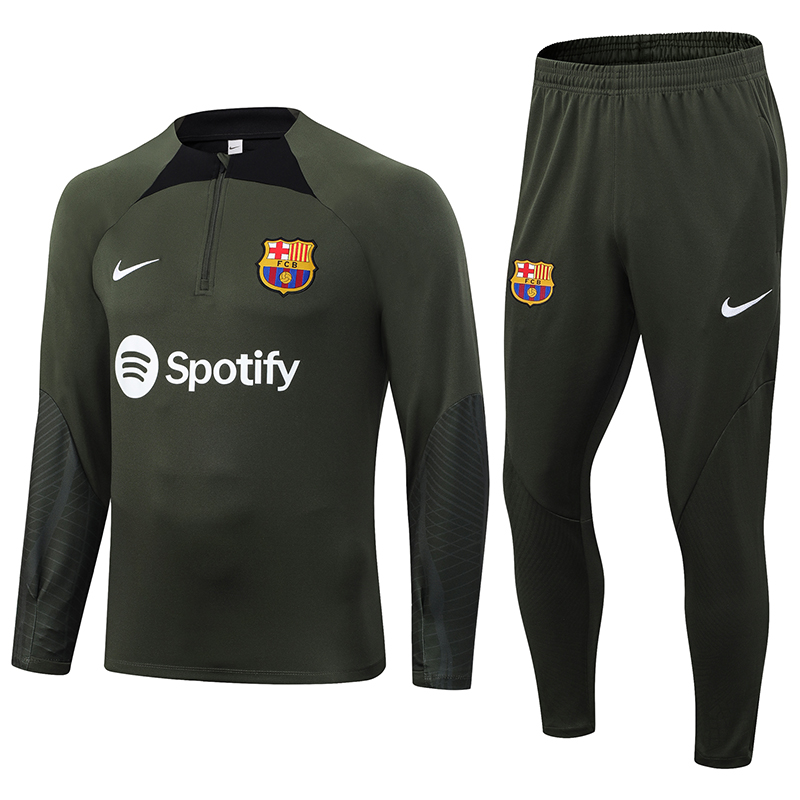 Barcelona 23-24 Long Sleeve Training Set -Green